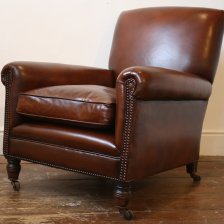 English Leather Club Chair